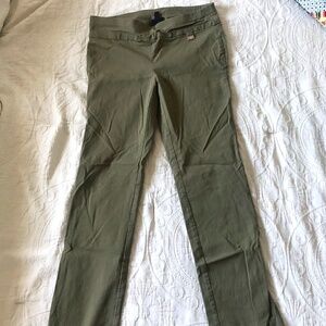Army Green Capri Work Pants